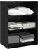 vidaXL Kleiderschrank schwarz, Eichenoptik, 77x48x102cm (8010915)