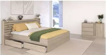 Parisot Escale 26 Schlafzimmer-Set japanische Eiche
