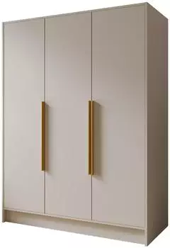 Masseno Beron Dreht&uuml;renschrank 3-t&uuml;rig, Kaschmir, 150x200x51cm (800001865008)
