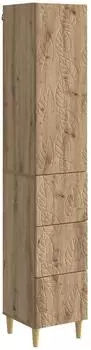 vidaXL Highboard 2er-Set Artisan-Eiche 33x34,5x90cm (3416735)