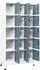 vidaXL Schließfachschrank hellgrau/dunkelgrau 90x40x180cm Stahl (339827)