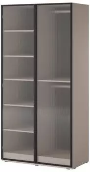 Masseno Atelio Dreht&uuml;renschrank 2-t&uuml;rig, beige, 101x200x51cm (800001865120)