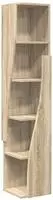 vidaXL Eckschrank 27,5x27x140cm Holzwerkstoff Sonoma-Eiche
