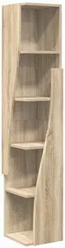 vidaXL Eckschrank 27,5x27x140cm Holzwerkstoff Sonoma-Eiche