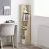 vidaXL Eckschrank 27,5x27x140cm Holzwerkstoff Sonoma-Eiche