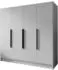 Masseno BERON Drehtürenschrank 4-türig, weiß, 200x200x51cm (800001865025)