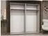 Mirjan24 Mila I 200 Drehtürenschrank 4-türig, Nuss Warmia/Schwarz (800001816789)