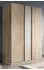 Inn.Furn Girona Drehtürenschrank 3-türig, Eiche Sonoma/Kaschmir, 130x183cm (800001443524)