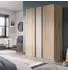 Inn.Furn Girona Drehtürenschrank 3-türig, Eiche Sonoma/Kaschmir, 130x183cm (800001443524)