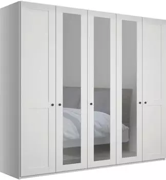 Wiemann Marlow Kleiderschrank mit Spiegel, wei&szlig;, 250cm