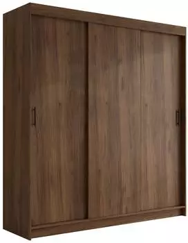 Mirjan24 Infinity I Schwebetürenschrank, Nussbaum, 200x200x58cm (800001912045)