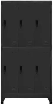 vidaXL Schließfachschrank anthrazit Stahl 90x45x180cm (339799)