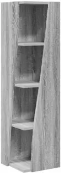 vidaXL Eckschrank Holzwerkstoff grau Sonoma 27,5x27x102cm (889851)