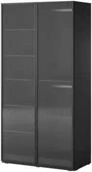 Masseno Atelio Dreht&uuml;renschrank 2-t&uuml;rig, schwarz, 101x200x51cm (800001865091)