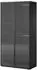 Masseno Atelio Drehtürenschrank 2-türig, schwarz, 101x200x51cm (800001865091)