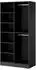 Masseno Atelio Drehtürenschrank 2-türig, schwarz, 101x200x51cm (800001865091)