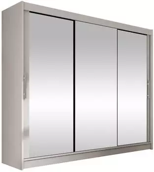 Mirjan24 Aston III Kleiderschrank mit Schiebet&uuml;ren und Spiegel, 250x215x58cm (800000945999)
