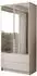 Lookway Aurora Kaschmir 2D2S Drehtürenschrank mit Spiegel und Schubladen, 100x210x57cm (800001753339)