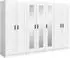 xonox.home Visby 1 Kleiderschrank 3-teilig, weiß, 280x194x56cm (4066432045558_110d)