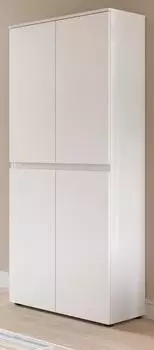 Inn.Furn Assino Mehrzweckschrank wei&szlig;, 4-t&uuml;rig, 9 F&auml;cher, 70x175cm (GE70182-02)