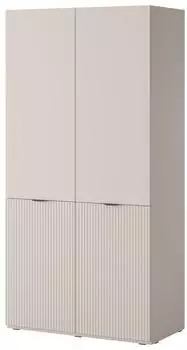 Masseno Atelio Dreht&uuml;renschrank 2-t&uuml;rig, Holzwerkstoff, kaschmir, 101x200x51cm (800001865126)
