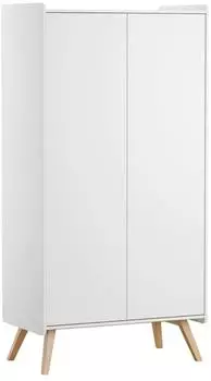 Vox Vintage Kinderkleiderschrank 2 T&uuml;ren, wei&szlig;, 100x200x58cm (800001473771)
