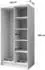 Masseno BERON Drehtürenschrank 2-türig, kaschmir, 102x200x51cm (800001865165)