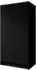Masseno Velar Drehtürenschrank 2-türig, schwarz, 102x200x51cm (800001865204)