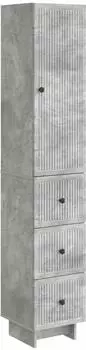 vidaXL Schrankset 2-tlg. Holzwerkstoff grau 33x34,5x90cm (3416388)