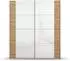 Rauch Artemis Schwebetürenschrank mit Glastüren, Eiche Artisan/weiß, 181x210x62cm (000380117920)