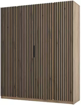 Masseno CAGLIARI Dreht&uuml;renschrank 4-t&uuml;rig, 200x239x61,9cm, goldfarben (800001327543)