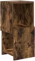 vidaXL Eckschrank 25,5x25x55cm Holzwerkstoff R&auml;uchereiche