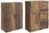 vidaXL Schrankset 2-tlg. Holzwerkstoff, Altholz-Optik (3416986)