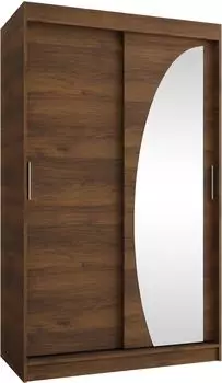 Mirjan24 Wika 120 Schwebet&uuml;renschrank Nussbaum, 120x200x62cm (800001792985)