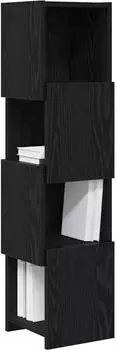 vidaXL Eckschrank 25,5x25x102cm Holzwerkstoff, schwarz Eichen-Optik (889806)