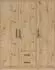 Masseno VANO Drehtürenschrank 3-türig, Eiche Artisan, 150x190x56cm