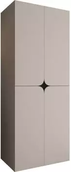 Mirjan24 Espresso 90 Dreht&uuml;renschrank, Kaschmir, 90x203x50cm
