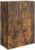 vidaXL Wandschrank 66 x 34,5 x 90 cm Holzwerkstoff R&auml;uchereiche