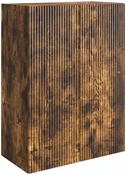 vidaXL Wandschrank 66x34,5x90cm Holzwerkstoff, r&auml;uchereiche