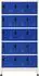 vidaXL Schließfachschrank grau und blau 90x40x180cm Stahl (339826XL)