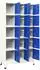 vidaXL Schließfachschrank grau und blau 90x40x180cm Stahl (339826XL)