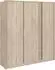 Parisot Escale 6 Kleiderschrank Eiche/Weiß, 185x203x52cm