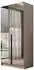 Lookway Aurel Kaschmir 2D Kleiderschrank, Holzwerkstoff, 100x210x57cm (800001751500)