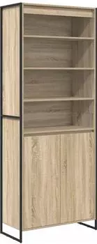 vidaXL Hochschrank mit T&uuml;r, Holzwerkstoff