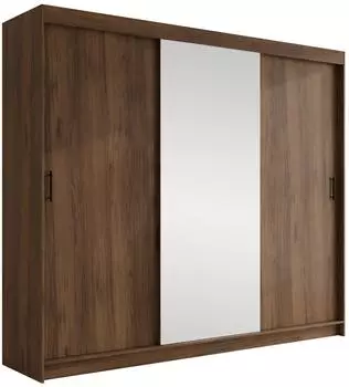Mirjan24 Infinity II 250 Schwebet&uuml;renschrank mit Spiegel, nussbaum (800001912417)