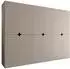 Mirjan24 Kleiderschrank Espresso 270 mit 6 Drehtüren, 270x203x50cm, Kaschmir (Espresso 270)