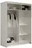 Mirjan24 Miami IV Schiebetürenschrank mit Spiegel, trüffeleiche, 120x200x58cm (800000554150)