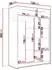 Mirjan24 Miami IV Schiebetürenschrank mit Spiegel, trüffeleiche, 120x200x58cm (800000554150)