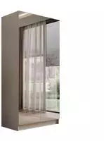 Lookway Kleiderschrank Aurel 2D Kaschmir mit Zwei Spiegeln