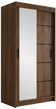 Mirjan24 Infinity III Schiebet&uuml;renschrank 100x200x58cm, nussbaum (Infinity III 100)